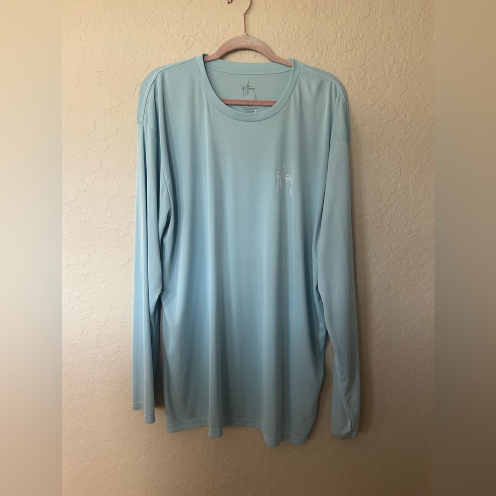 Guy Harvey Sky Blue Performance Shirt
